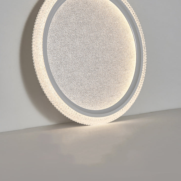 Modern Luxury Round Hardware Aluminum Acrylic LED Flush Mount Ceiling Light For Living Room