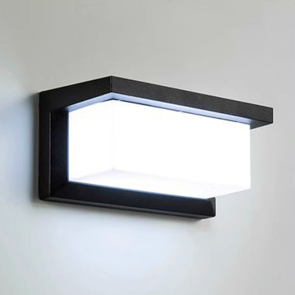 Modern Minimalist Rectangular Waterproof Aluminum LED Wall Sconce Lamp For Outdoor Patio