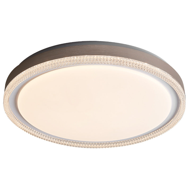 Modern Minimalist Round Iron Acrylic LED Flush Mount Ceiling Light For Bedroom