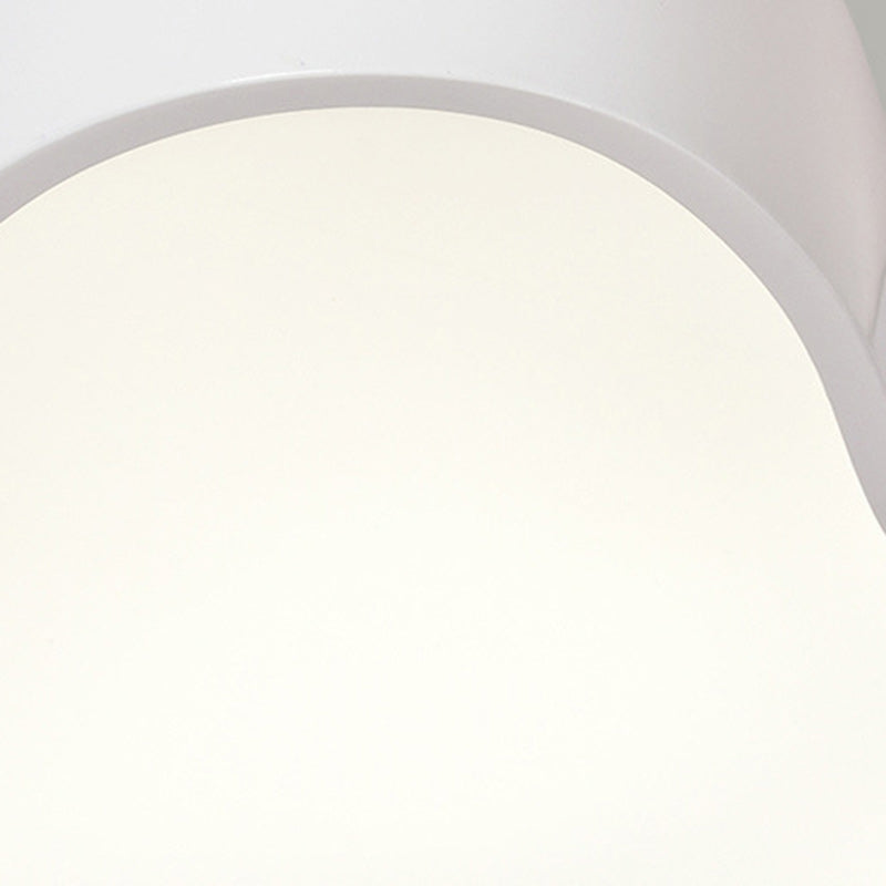 Contemporary Creative Cartoon Kids Tooth Iron Acrylic LED Flush Mount Ceiling Light For Living Room