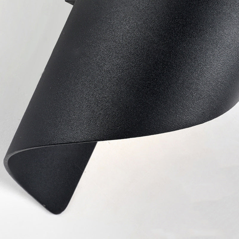 Modern Minimalist Waterproof Spiral Aluminum Acrylic LED Wall Sconce Lamp For Bedroom