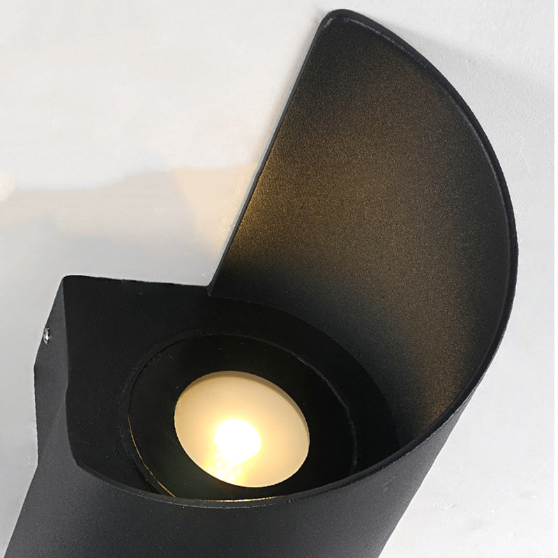 Modern Minimalist Waterproof Spiral Aluminum Acrylic LED Wall Sconce Lamp For Bedroom