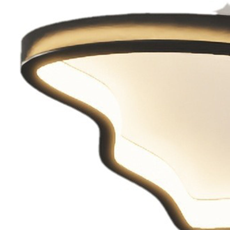 Modern Minimalist Round Ball Butterfly Iron Aluminum Acrylic LED Flush Mount Ceiling Light For Bedroom