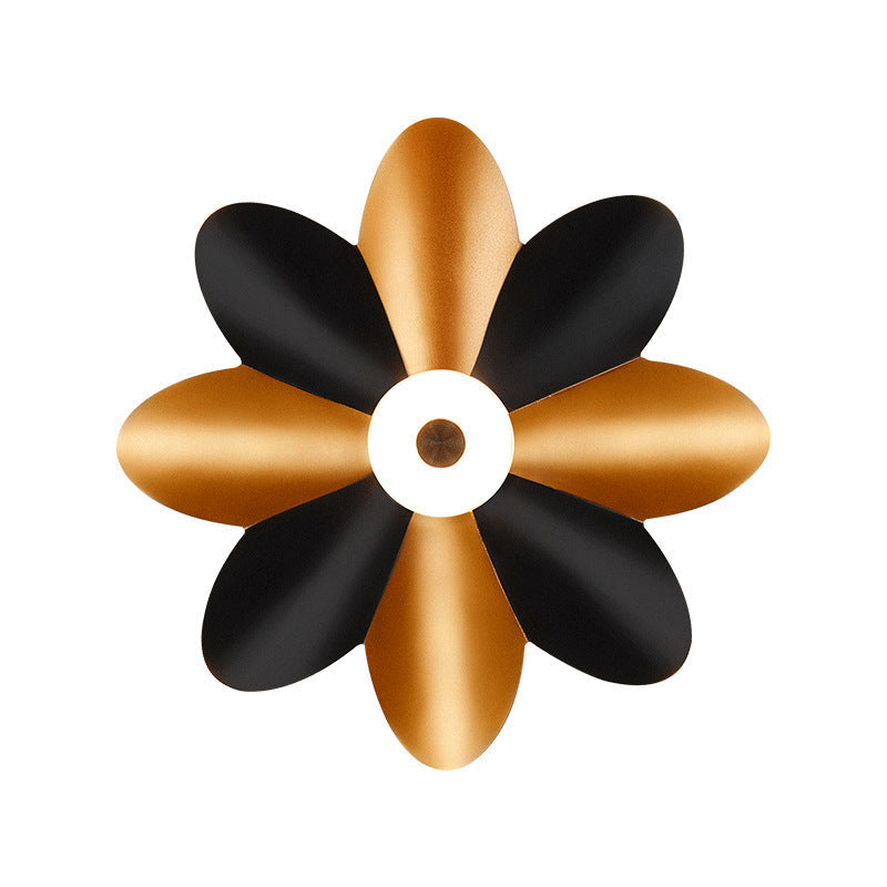 Modern Minimalist Waterproof Plum Blossom Die-Cast Aluminum Acrylic LED Wall Sconce Lamp For Living Room