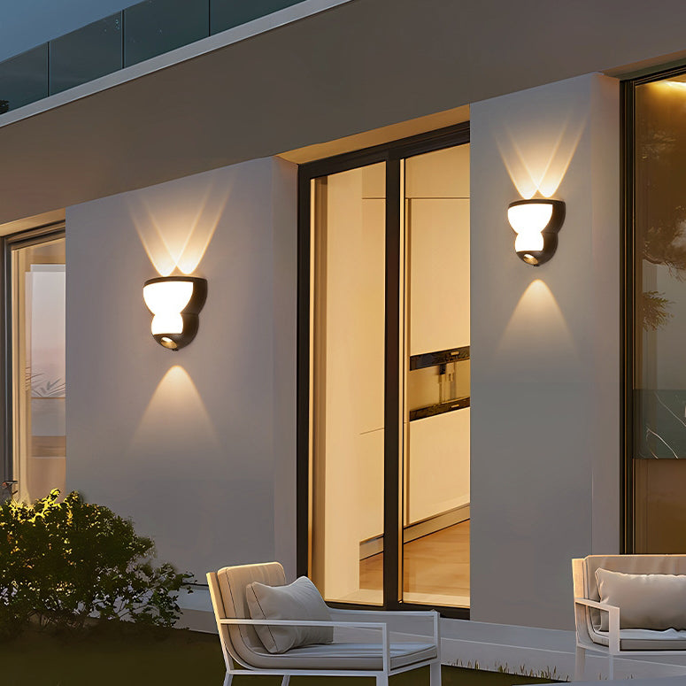 Contemporary Creative Waterproof Gourd Die-Cast Aluminum LED Outdoor Wall Sconce Lamp For Outdoor Patio