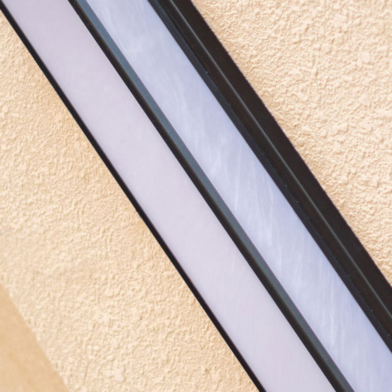 Modern Luxury Waterproof Rectangular Stainless Steel Faux Dolomite LED Outdoor Wall Sconce Lamp For Garden