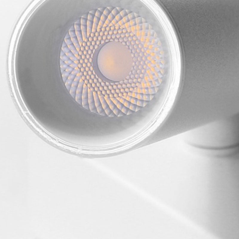 مصباح حائط LED من الألومنيوم بقاعدة مستطيلة قابلة للتعديل بتصميم أسطواني بسيط وعصري لغرفة النوم