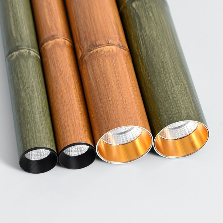Modern Minimalist Aluminum Bamboo Tube Design LED Pendant Light For Dining Room