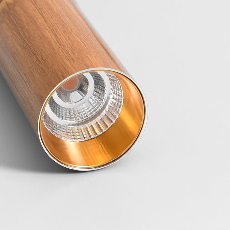 Modern Minimalist Aluminum Bamboo Tube Design LED Pendant Light For Dining Room