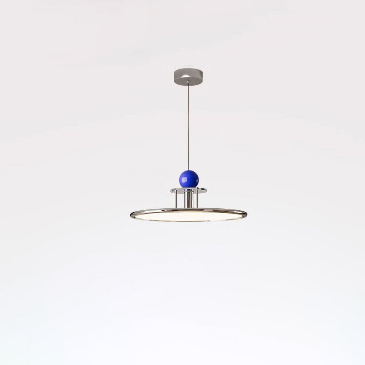 مصباح LED دائري هندسي معاصر من الألومنيوم والحديد لغرفة النوم