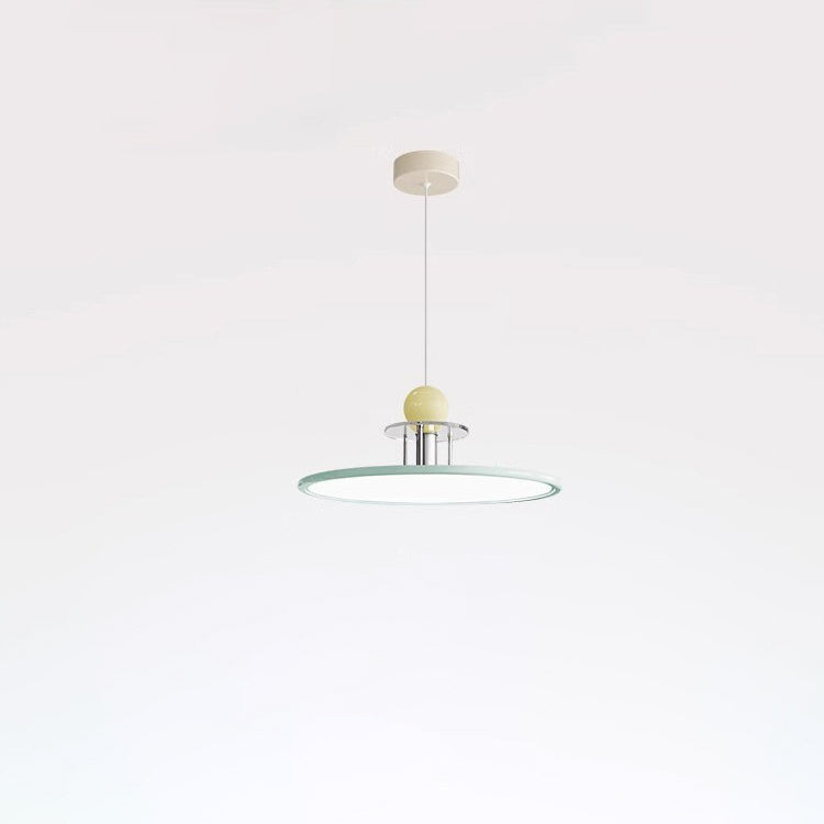 مصباح LED دائري هندسي معاصر من الألومنيوم والحديد لغرفة النوم