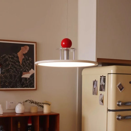 مصباح LED دائري هندسي معاصر من الألومنيوم والحديد لغرفة النوم