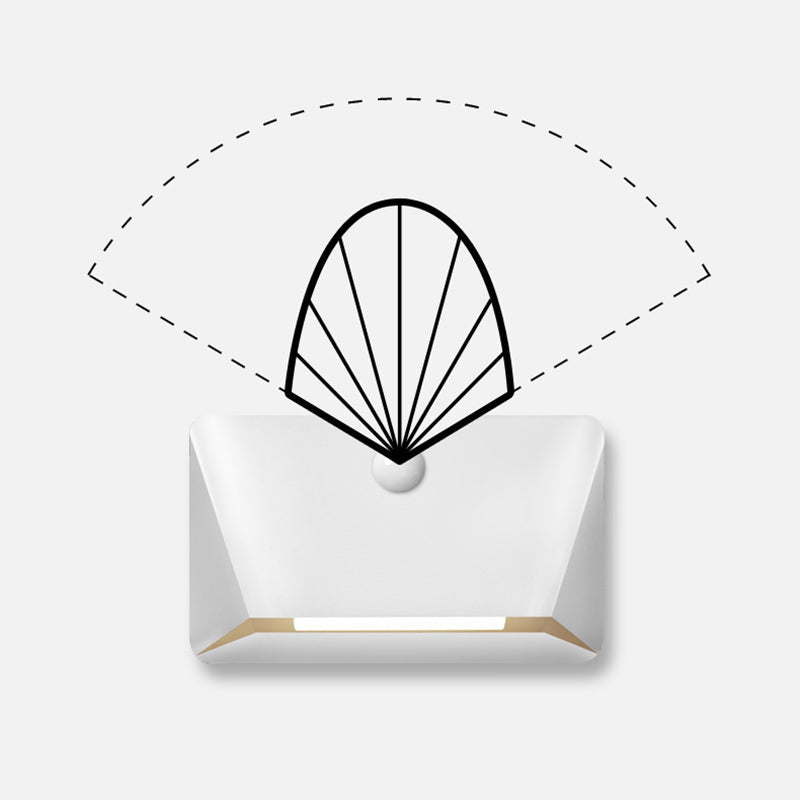Modern Minimalist Human Sensor ABS Rectangle Magnetic LED Night Light Wall Sconce Lamp For Living Room