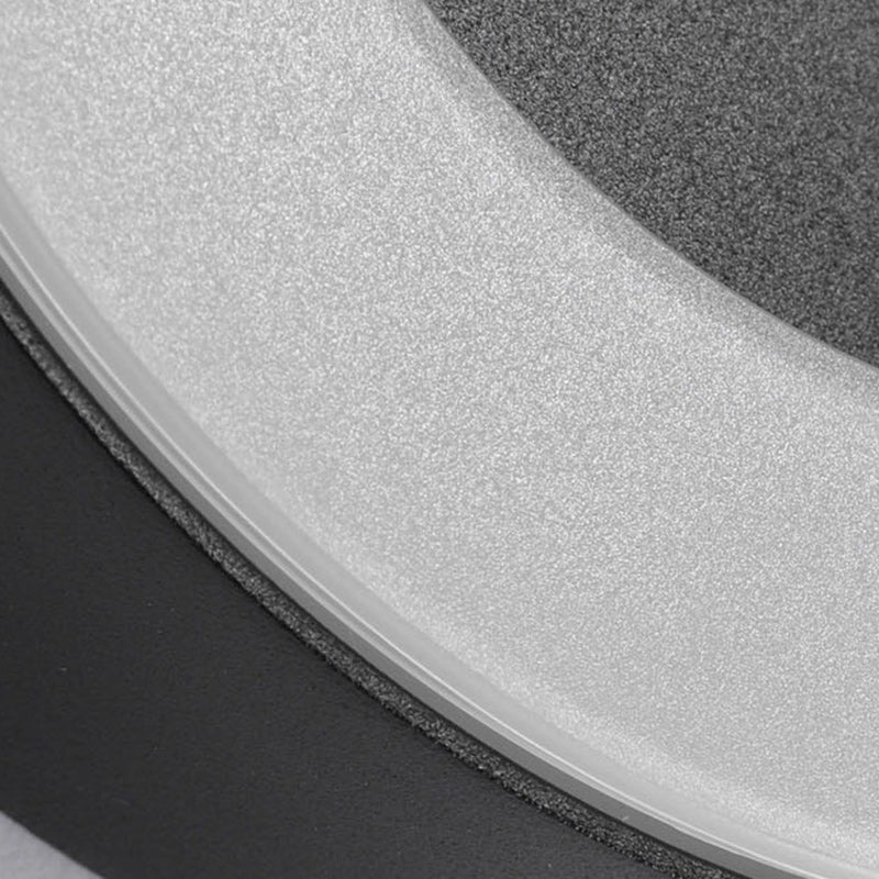 Contemporary Simplicity Oval Aluminum Acrylic LED Outdoor Wall Sconce Lamp For Outdoor Patio
