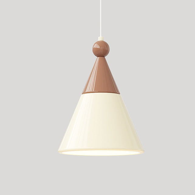 Contemporary Nordic Hardware Resin Conical 1-Light Wall Sconce Lamp For Bedroom