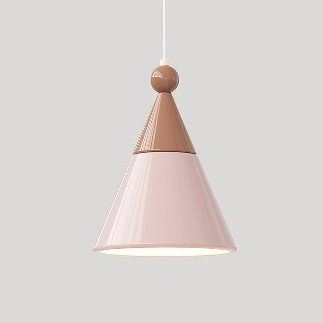 Contemporary Nordic Hardware Resin Conical 1-Light Wall Sconce Lamp For Bedroom