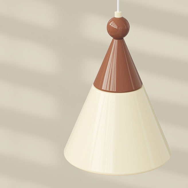 Contemporary Nordic Hardware Resin Conical 1-Light Wall Sconce Lamp For Bedroom