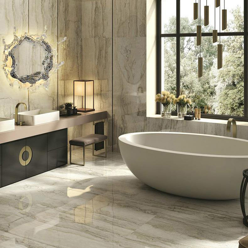 Contemporary Creative Water Splash Stainless Steel Acrylic LED Wall Sconce Lamp For Bathroom