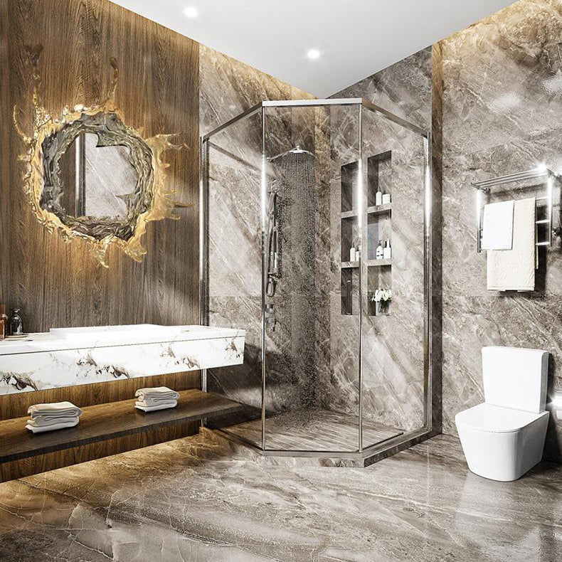 Contemporary Creative Water Splash Stainless Steel Acrylic LED Wall Sconce Lamp For Bathroom