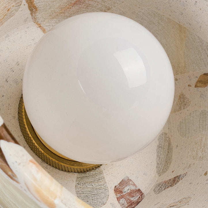 伝統的な日本の台形中空テラゾー1灯ペンダントライト(リビングルーム用)