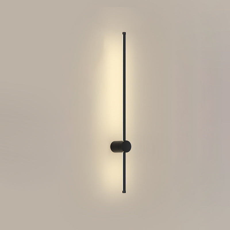 Modern Minimalist Aluminum Geometric Straight Line LED Wall Sconce Lamp For Living Room