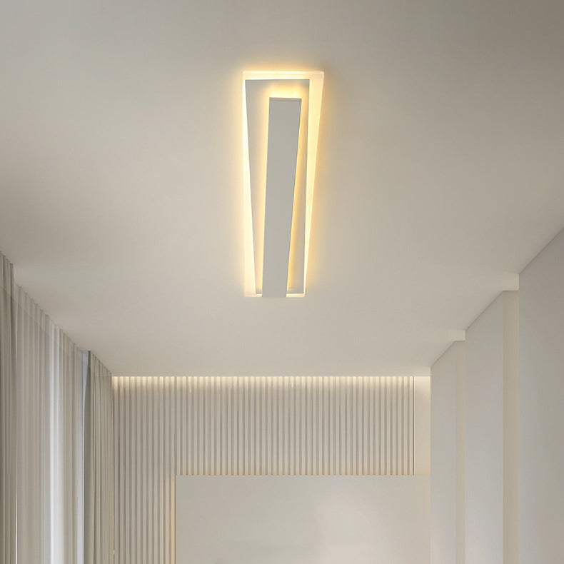مصباح سقف LED عصري من الألومنيوم والأكريليك بتصميم خط مستقيم لغرفة النوم