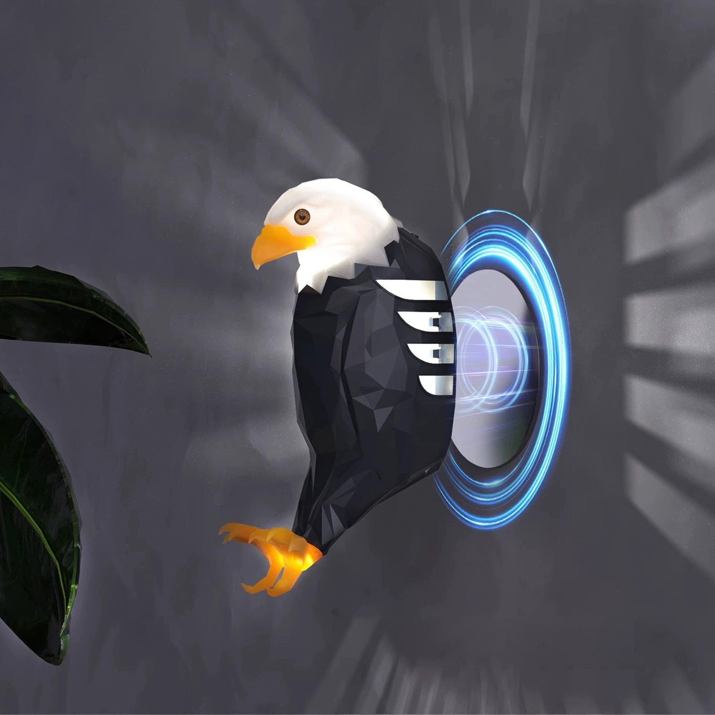 Contemporary Creative Bald Eagle Projector USB Rechargeable LED Magnetic Wall Sconce Lamp Night Light For Bedroom