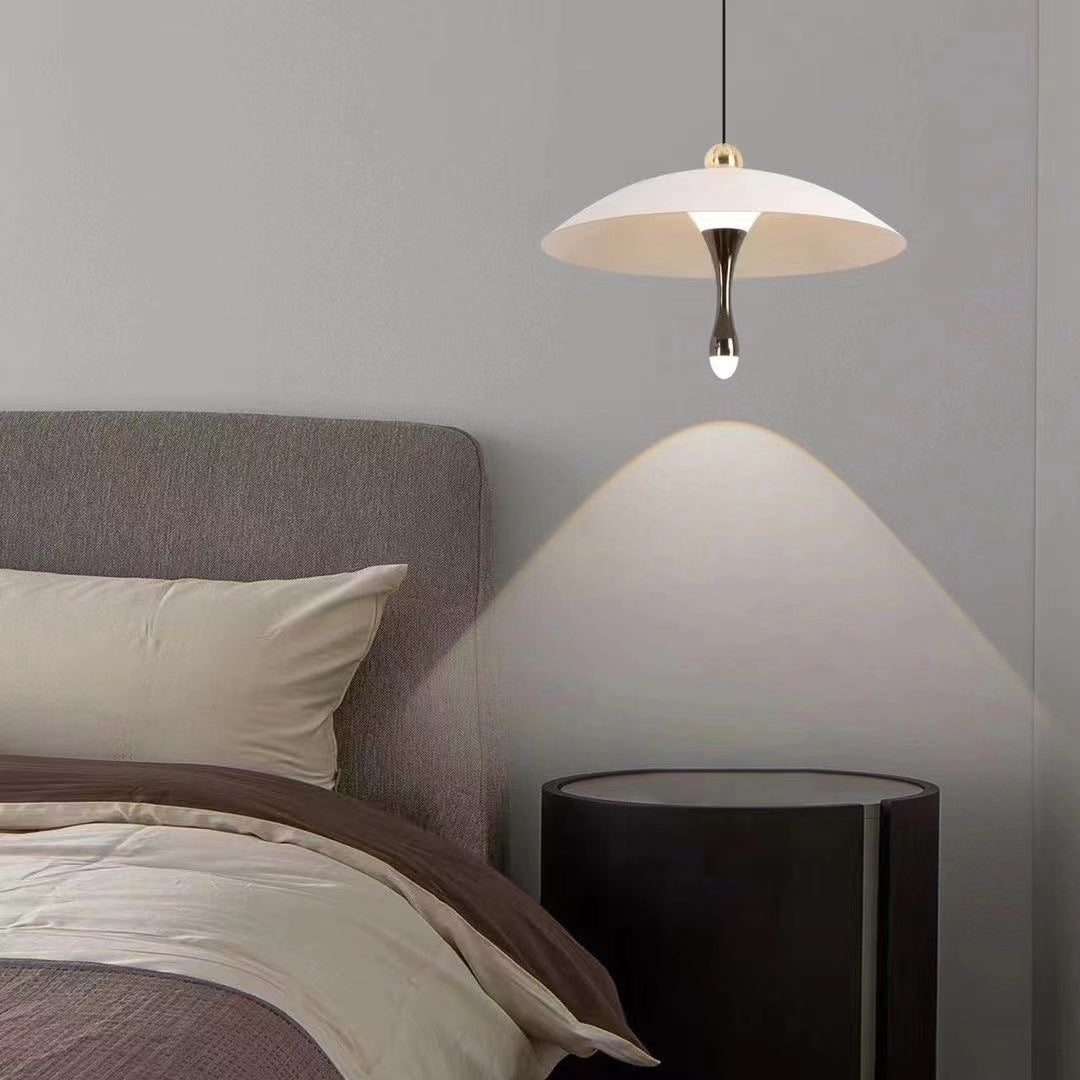 Contemporary Scandinavian Aluminum Acrylic Round LED Pendant Light For Living Room