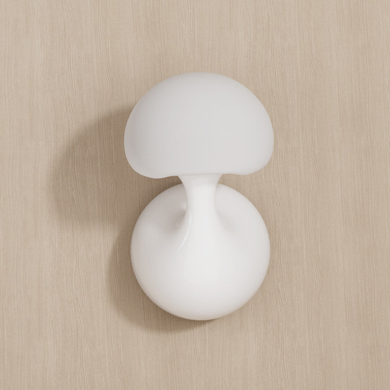 Contemporary Creative Ceramic Mushroom 1-Light Wall Sconce Lamp For Dining Room