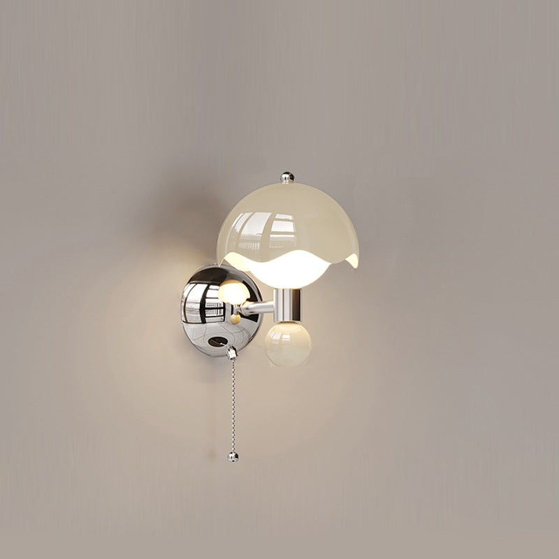Contemporary Nordic Iron PE Round Ball LED Wall Sconce Lamp For Dining Room