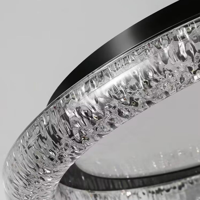 Contemporary Luxury Round Iron PMMA Cloud Mist Design LED Flush Mount Ceiling Light For Bedroom