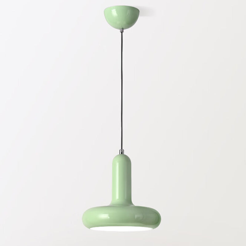 Contemporary Nordic Iron Geometric Disc 1-Light Pendant Light For Living Room