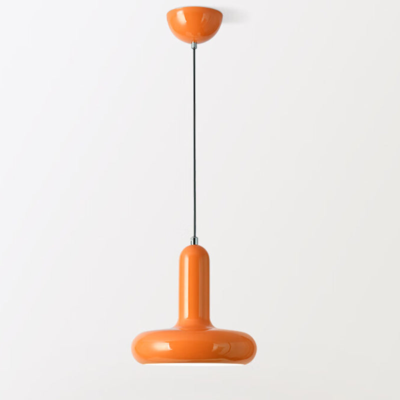 Contemporary Nordic Iron Geometric Disc 1-Light Pendant Light For Living Room