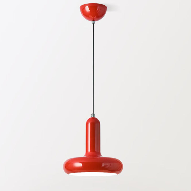 Contemporary Nordic Iron Geometric Disc 1-Light Pendant Light For Living Room
