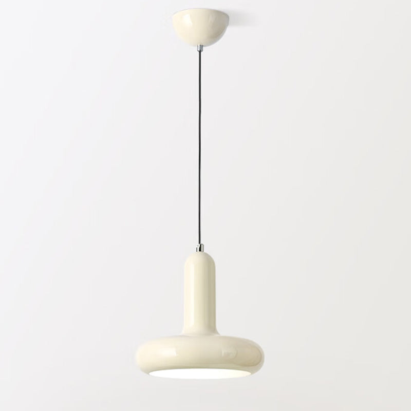 Contemporary Nordic Iron Geometric Disc 1-Light Pendant Light For Living Room