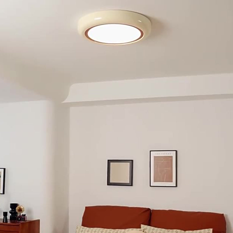 مصباح سقف LED دائري هندسي من الأكريليك بتصميم عصري بسيط لغرفة النوم