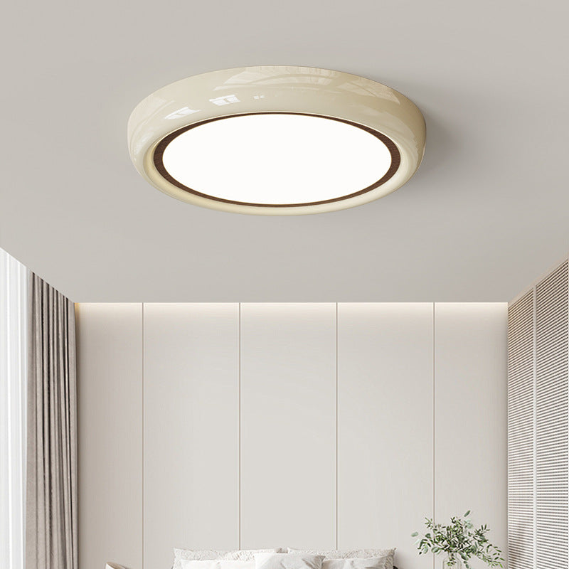 مصباح سقف LED دائري هندسي من الأكريليك بتصميم عصري بسيط لغرفة النوم