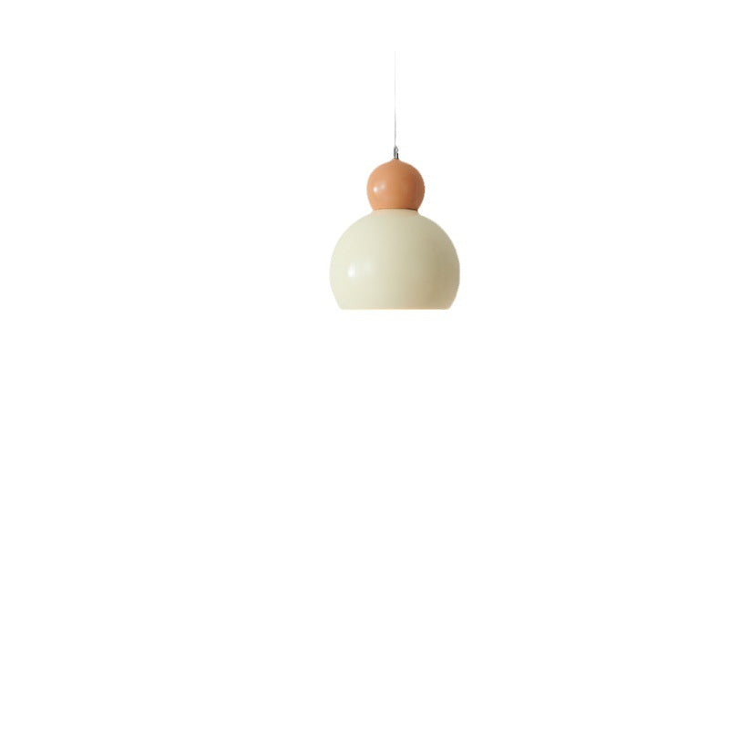 Traditional French Iron Geometric Sphere Shade 1-Light Pendant Light For Bedroom