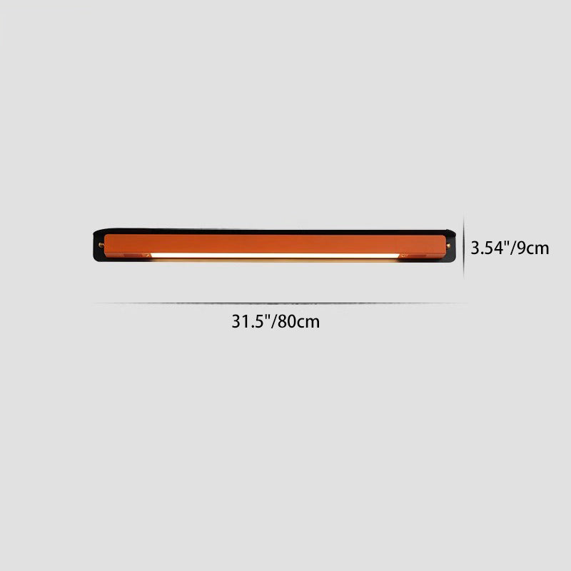 Modern Minimalist Iron Acrylic Straight Line LED Wall Sconce Lamp For Bedroom