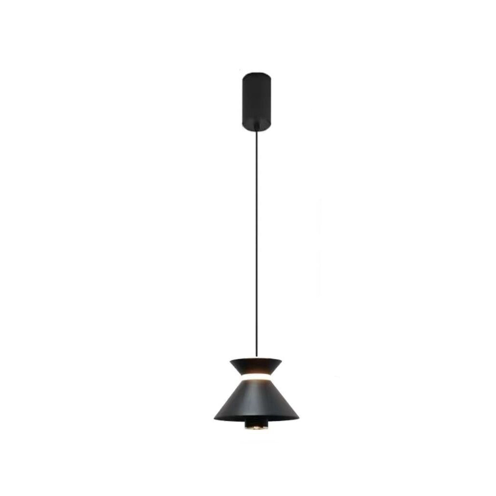 Contemporary Nordic Aluminum Iron Hourglass Shade LED Pendant Light For Bedroom