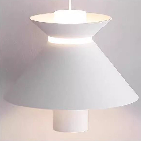 Contemporary Nordic Aluminum Iron Hourglass Shade LED Pendant Light For Bedroom