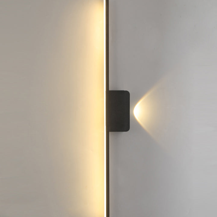 مصباح حائط LED بتصميم عصري بسيط مصنوع من شريط السيليكون والألومنيوم لغرفة المعيشة