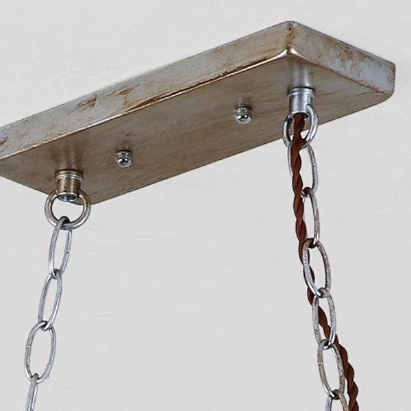 Contemporary Industrial Iron PC Long Strip 2-Light Island Light Pendant Light For Living Room