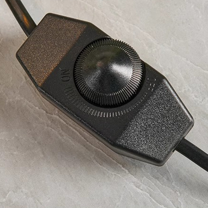 Modern Simplicity Iron Glass Flower Shade Marble Base 1-Light Melting Wax Table Lamp For Bedroom