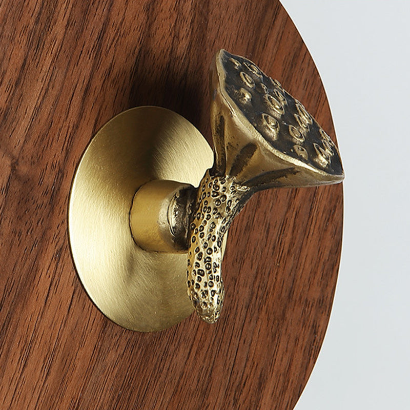 Traditional Chinese Rectangular Walnut Wood Acrylic Shade LED Wall Sconce Lamp For Living Room