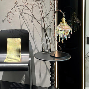 Contemporary Creative Resin Water Droplet Brass 1-Light Table Lamp For Living Room