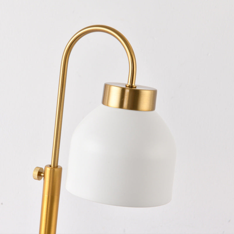 Contemporary Nordic Iron Round Liftable 1-Light Melting Wax Table Lamp For Bedroom