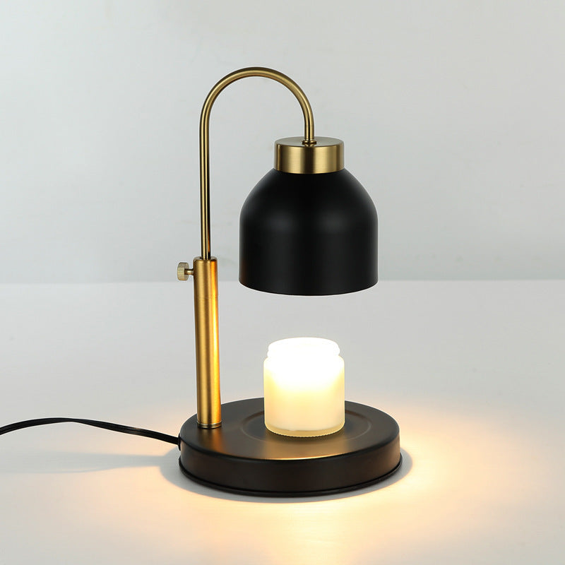 Contemporary Nordic Iron Round Liftable 1-Light Melting Wax Table Lamp For Bedroom