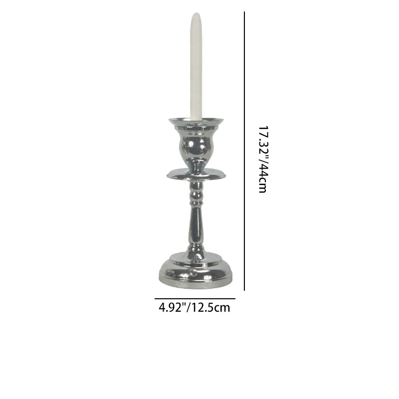 Contemporary Creative Iron Acrylic Candlestick 1-Light Table Lamp For Bedroom