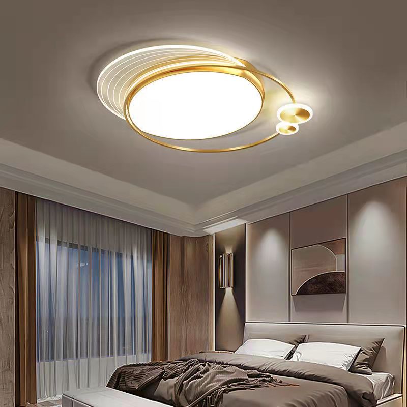 Contemporary Creative Star Moon Elliptical Acrylic Shade LED Flush Mount Ceiling Light For Living Room